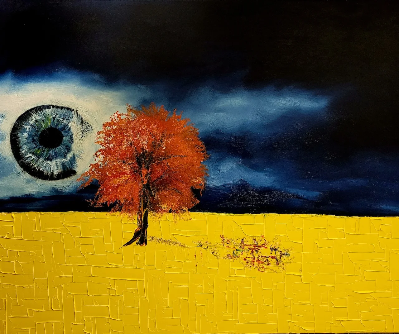 Der rote Baum von Ziereisen Kunst