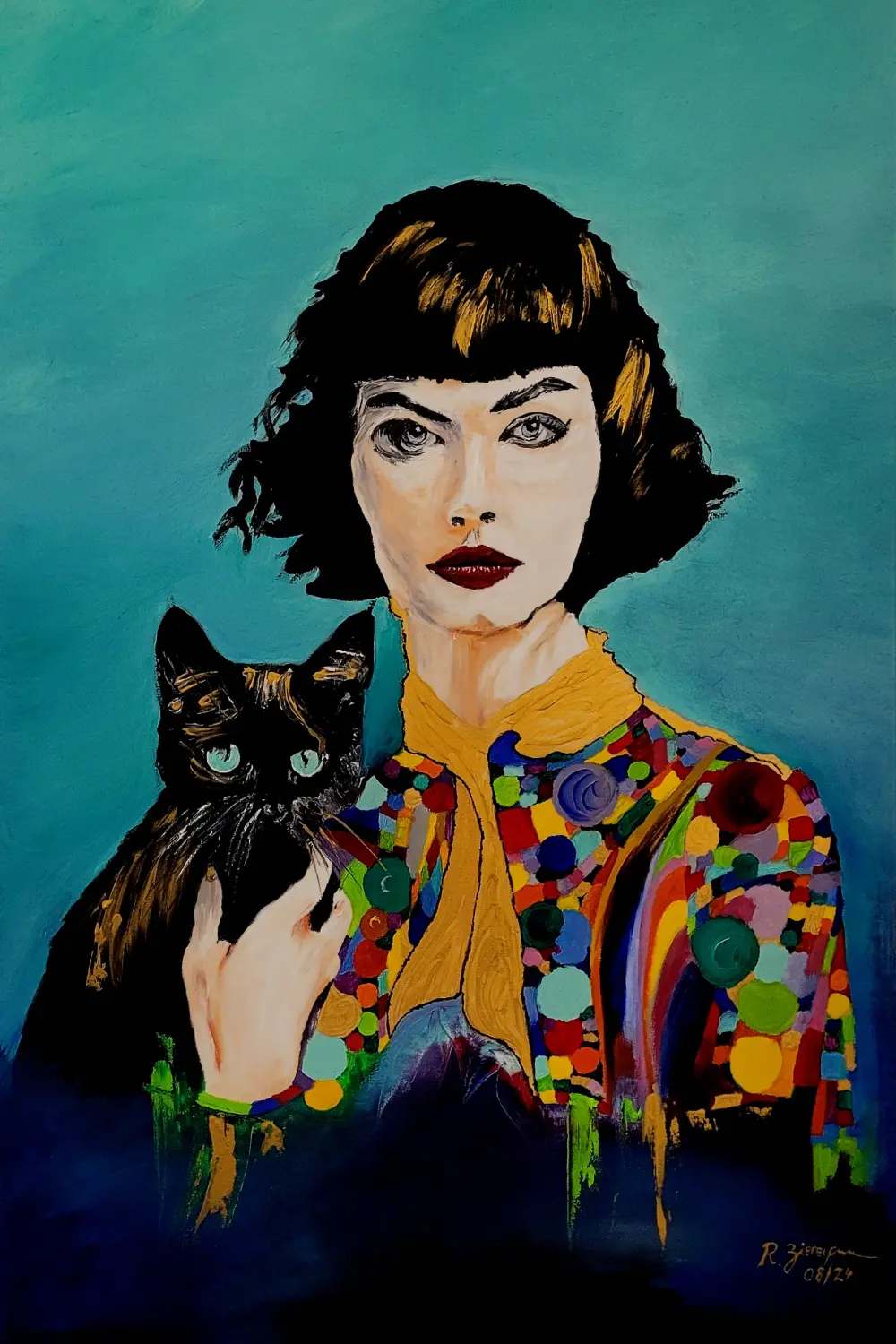 Das Katzenmädchen von Ziereisen Kunst